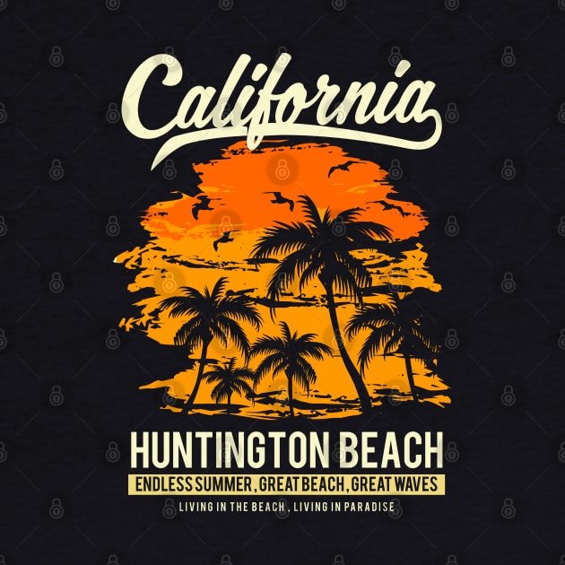 Huntington Beach California Sunset by Styleuniversal